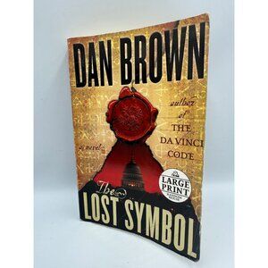 The Lost Symbol Dan Brown 2009 Large Print First Edition Mystery Thriller